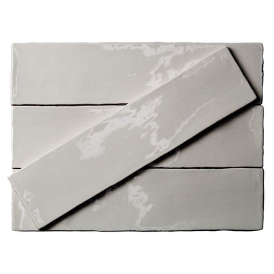 Ivy Hill Tile Catalina Gris 3 in. x 12 in. x 8 mm Polished Ceramic Subway Wall Tile (10.76 sq.ft./case)