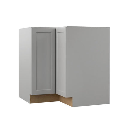 Designer Series Melvern Assembled 33x34.5x20.25 in. Lazy Susan Corner Base Kitchen Cabinet in Heron Gray
