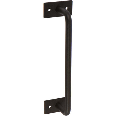 7-3/4 in. Black Barn Door Hardware 036 Round Pull Handle - Super Arbor