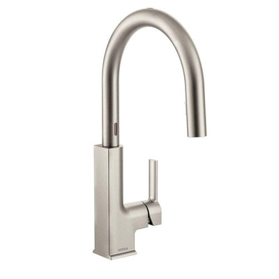 STo Single-Handle Pull-Down Sprayer Touchless Kitchen Faucet with MotionSense and Power Clean in Spot Resist Stainless