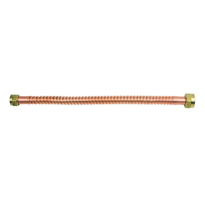 1 in. FIP x 3/4 in. FIP x 18 in. Copper Water Heater Connector (7/8 in. O.D.)