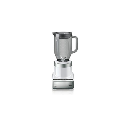 PureMix 56 oz. 3-Speed White and Stainless Steel Countertop Blender with Thermal Resistant Glass Jug - Super Arbor