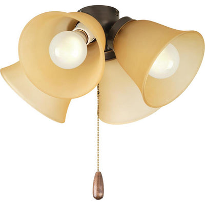 Fan Light Kits Collection 4-Light Antique Bronze Ceiling Fan Light Kit - Super Arbor