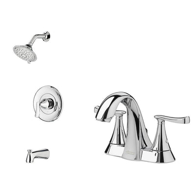 Chatfield Single-Handle 3-Spray Tub and Shower Faucet and 4 in. Centerset Bathroom Faucet Set in Polished Chrome - Super Arbor