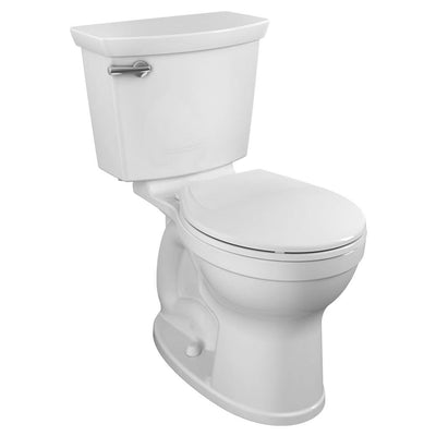 American Standard Champion Tall Height 2-Piece High-Efficiency 1.28 GPF Single Flush Round Front Toilet in White Seat Included - Super Arbor