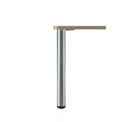 28 in. Brushed Nickel Metal Round Adjustable Leg - Super Arbor