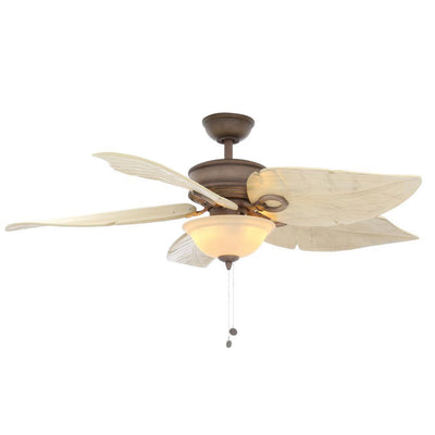 Hampton Bay Costa Mesa 56" LED Indoor/Outdoor Weathered Zinc Ceiling Fan 91657