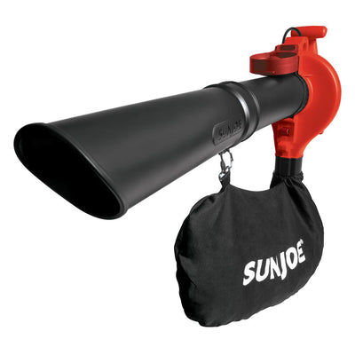 Sun Joe 240 MPH 300 CFM 13 Amp Electric Handheld 3-in-1 Leaf Blower/Vacuum/Mulcher, Red