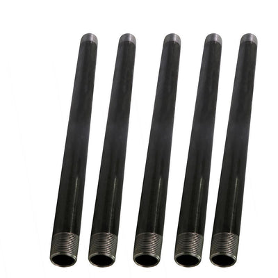 1/2 in x 48 in. Black Steel Pipe (5-Pack) - Super Arbor