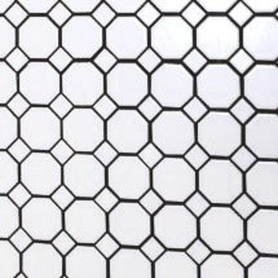 Octagon and Dot Matte White with Gray Dot 12 in. x 12 in. Glazed Ceramic Mosaic Tile (10 sq. ft./case)