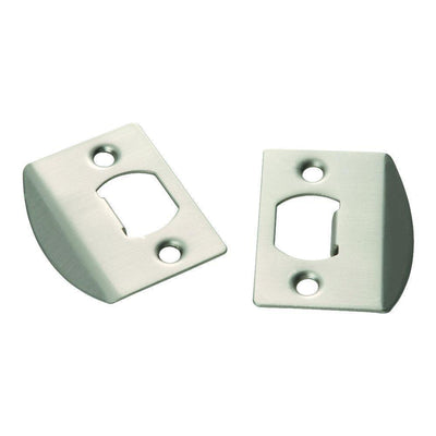 Satin Nickel Full Lip Door Strikes (2-Pack) - Super Arbor