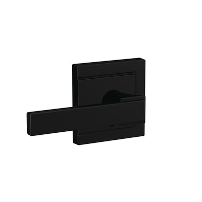 Custom Northbrook Matte Black Upland Trim Combined Interior Door Lever - Super Arbor