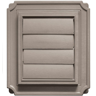 7.875 in. x 7.875 in. Scalloped Exhaust Siding Vent in Clay - Super Arbor