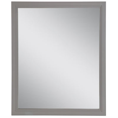 Brinkhill 26 in. W x 31 in. H Framed Wall Mirror in Sterling Gray - Super Arbor