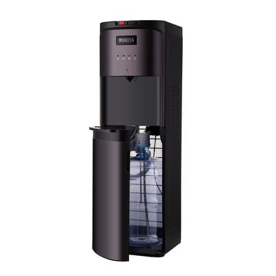 Bottom-Loading Water Cooler, Built-In Filter, Black-Stainless-Steel Never Buy Plastic Bottled Water Again, ENERGY STAR - Super Arbor