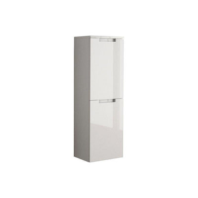 Oasi 14-9/50 in. W Wall Mounted Linen Cabinet in Glossy White - Super Arbor