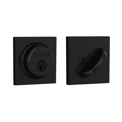 Collins Matte Black Single Cylinder Deadbolt - Super Arbor