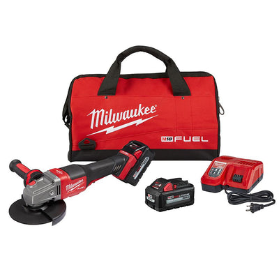 M18 FUEL 18-Volt Lithium-Ion Brushless Cordless 4-1/2 in./6 in. Grinder with Paddle Switch Kit and Two 6.0 Ah Battery - Super Arbor