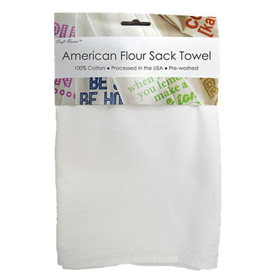 American 28 in. x 29 in. Soft White Flour Sack Towel (10-Pack) - Super Arbor