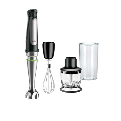 MultiQuick MQ7025X SmartSpeed SS Immersion Hand Blender w/ 1.5 C Food Processor, Whisk and Beaker - Super Arbor