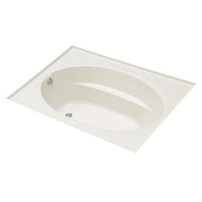 Windward 5 ft. Left-Hand Drain with Three-Sided Integral Tile Flange Acrylic Bathtub in White - Super Arbor