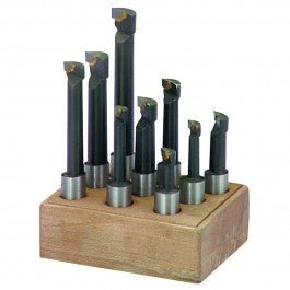 Boring Bar Set with 1/2 in. Shank, 9 Pc. - Super Arbor