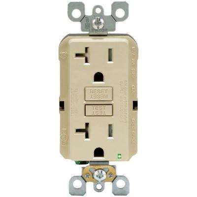 Leviton 
    20 Amp 125-Volt Duplex SmarTest Self-Test SmartlockPro Tamper Resistant GFCI Outlet, Ivory - Super Arbor