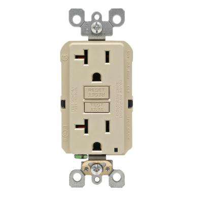 Leviton 
    20 Amp Self-Test SmartlockPro Slim Duplex GFCI Outlet, Ivory - Super Arbor