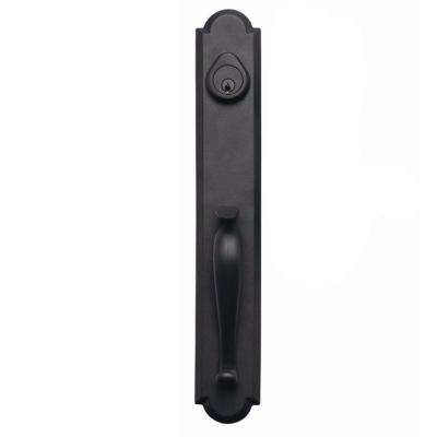 Toledo 
    Single Cylinder Iron Black Door Door Handleset - Super Arbor