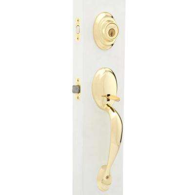 Schlage 
    Century Matte Black Entry Door Handle with Latitude Door Lever - Super Arbor