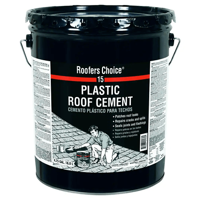 Roofers Choice 15 Plastic Roof Cement 4.75 gal.