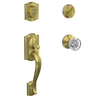 Baldwin 
    Soho 2-Point Lock Single Cylinder Satin Chrome Left-Handed Door Handleset with Soho Door Lever - Super Arbor