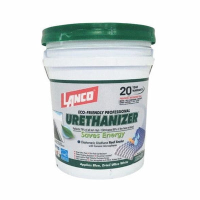 Urethanizer 5 Gal. 100% Acrylic Urethane Elastomeric White Reflective Roof Sealer - Super Arbor