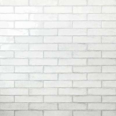 Ivy Hill Tile 
    Moze White 3 in. x 12 in. 9 mm Ceramic Wall Tile (22-Piece) (5.38 sq. ft./ Box) - Super Arbor