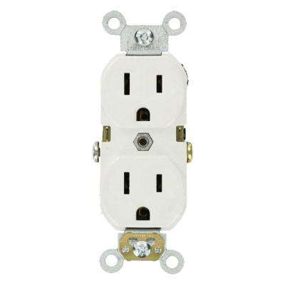 Leviton 
    15 Amp Commercial Grade Duplex Outlet, White (10 Pack) - Super Arbor