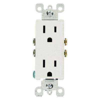 Leviton 
    Decora 15 Amp Residential Grade Grounding Duplex Outlet, White (10-Pack) - Super Arbor