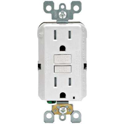 Leviton 
    15 Amp 125-Volt Duplex SmarTest Self-Test SmartlockPro Tamper Resistant GFCI Outlet, White (4-Pack) - Super Arbor