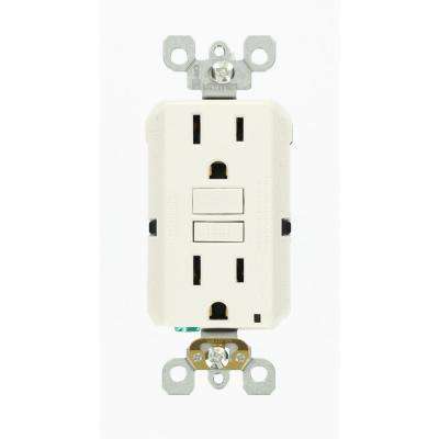 Leviton 
    15 Amp Self-Test SmartlockPro Slim Duplex GFCI Outlet, White - Super Arbor