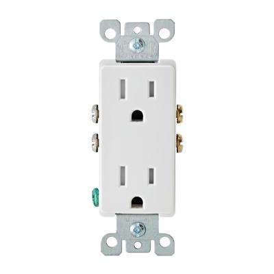 Leviton 
    Decora 15 Amp Tamper Resistant Duplex Outlet, White - Super Arbor