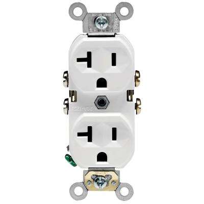 Leviton 
    20 Amp Commercial Grade Duplex Outlet, White - Super Arbor