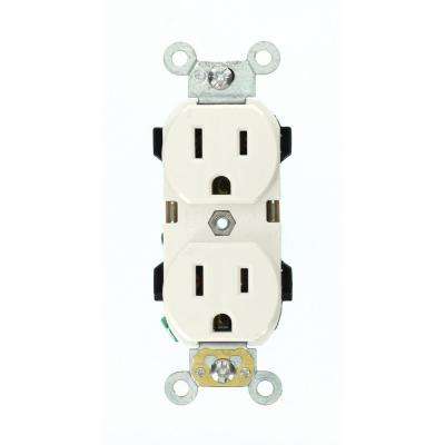 Leviton 
    15 Amp Industrial Grade Narrow-Body Duplex Outlet, White - Super Arbor