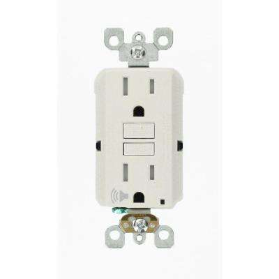 Leviton 
    SmartlockPro 15 Amp 125-Volt Self-Test Tamper-Resistant GFCI Outlet with Audible Trip Alert, White - Super Arbor